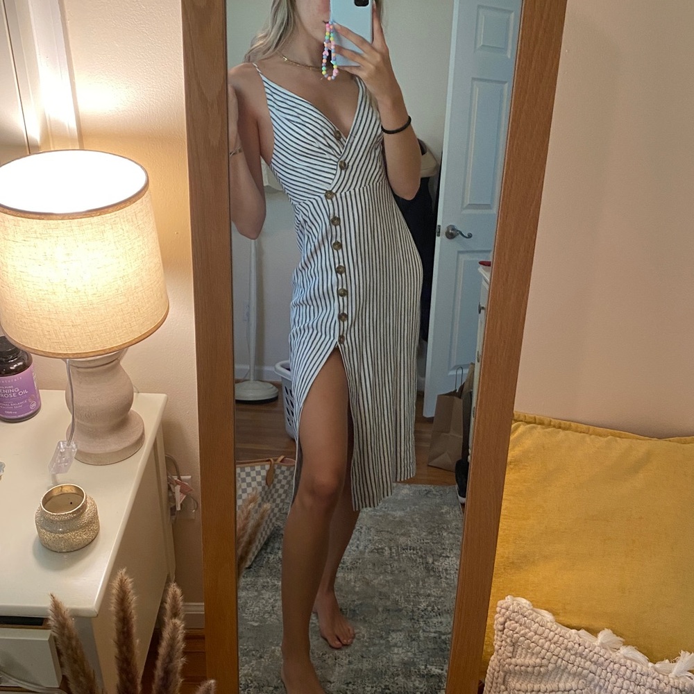 Urban Outfitters Slit Button Dress